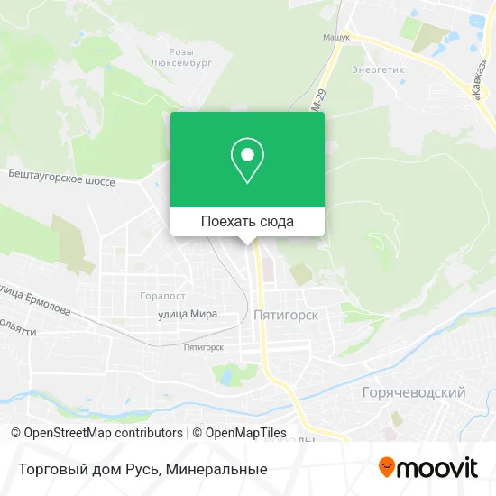 Карта Торговый дом Русь