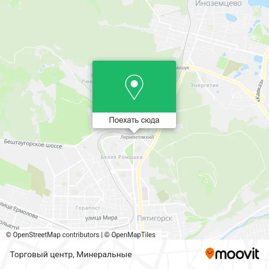 Карта Торговый центр