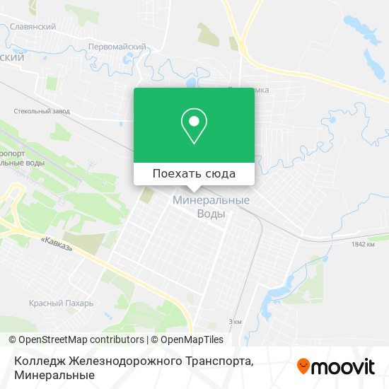 Карта Колледж Железнодорожного Транспорта