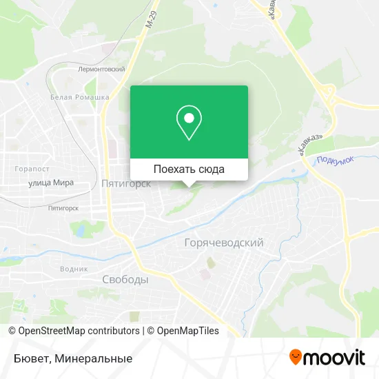 Карта Бювет
