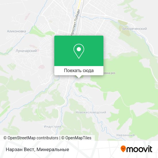 Карта Нарзан Вест