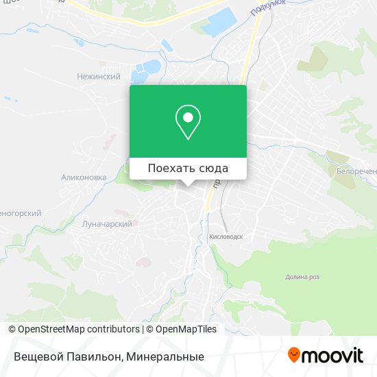 Карта Вещевой Павильон