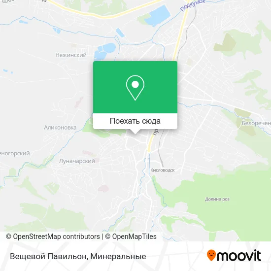Карта Вещевой Павильон