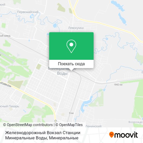 Карта Железнодорожный Вокзал Станции Минеральные Воды