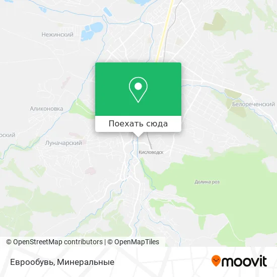 Карта Еврообувь