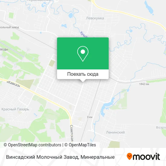 Карта Винсадский Молочный Завод