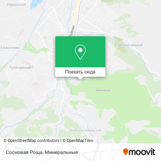 Карта Сосновая Роща