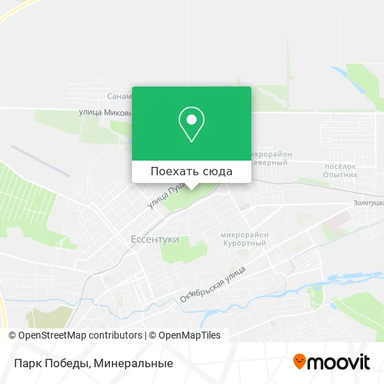 Карта Парк Победы
