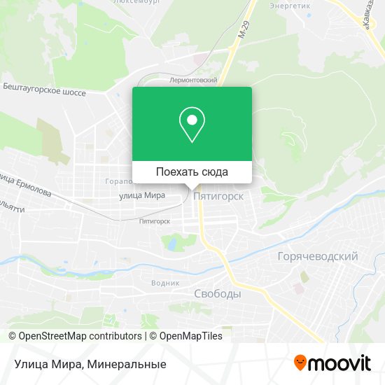 Карта Улица Мира