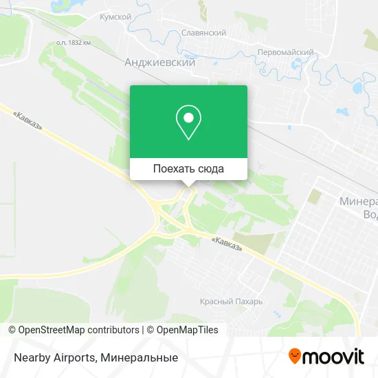 Карта Nearby Airports
