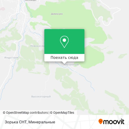 Карта Зорька СНТ