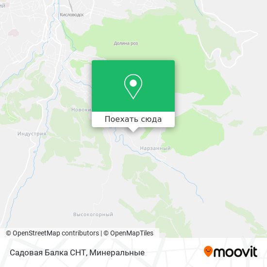 Карта Садовая Балка СНТ