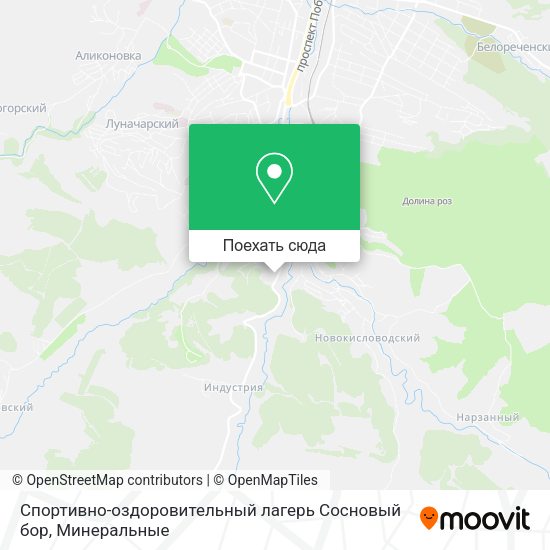 Карта Спортивно-оздоровительный лагерь Сосновый бор