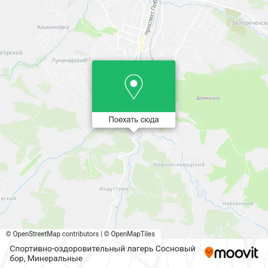 Карта Спортивно-оздоровительный лагерь Сосновый бор