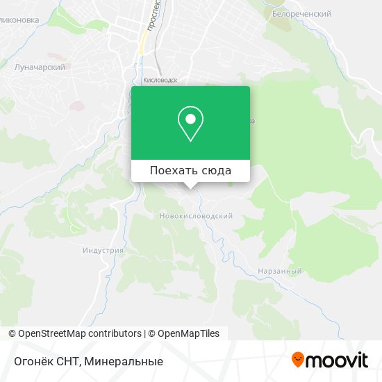 Карта Огонёк СНТ