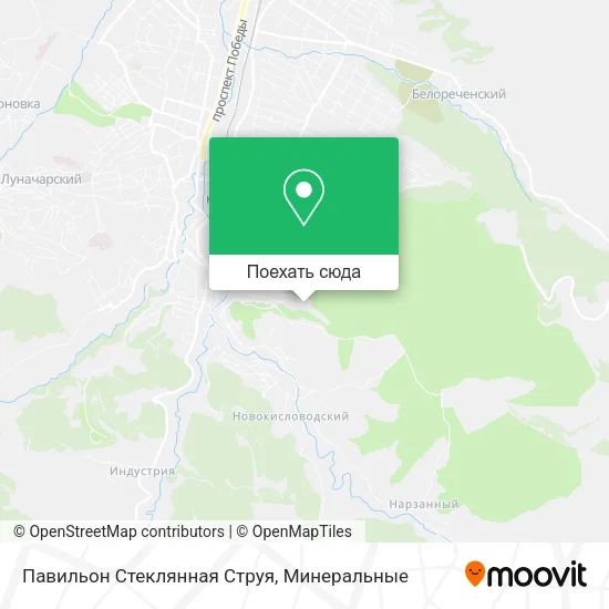 Карта Павильон Стеклянная Струя