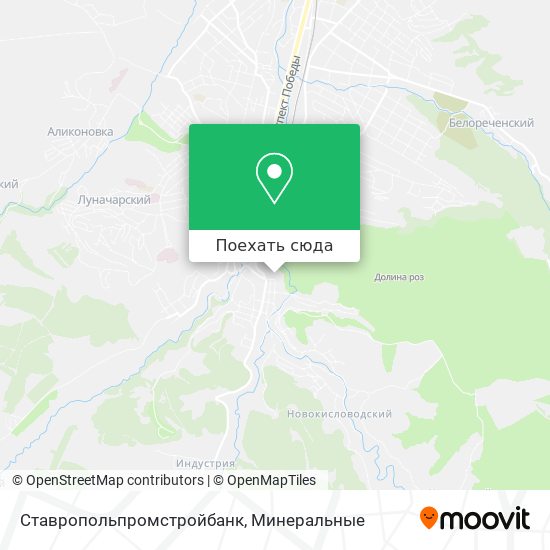 Карта Ставропольпромстройбанк