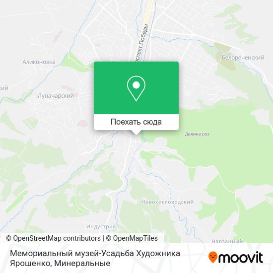 Карта Мемориальный музей-Усадьба Художника Ярошенко