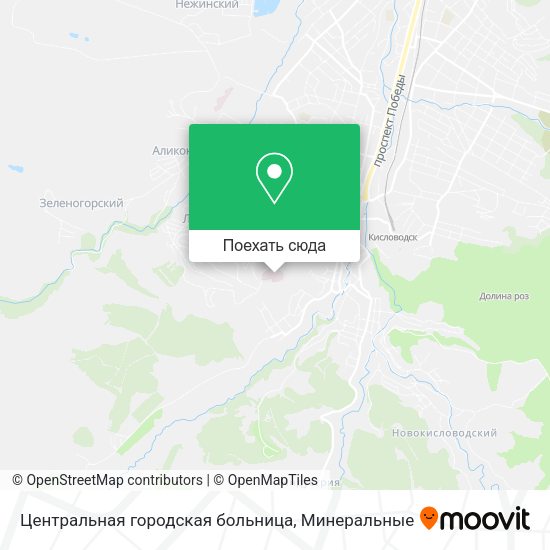 Карта Центральная городская больница