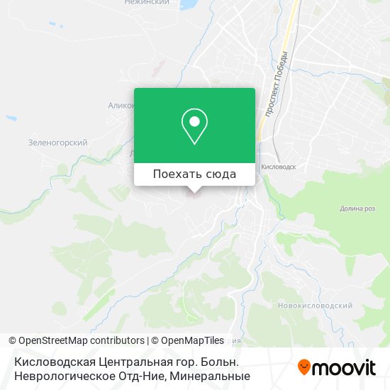 Карта Кисловодская Центральная гор. Больн. Неврологическое Отд-Ние