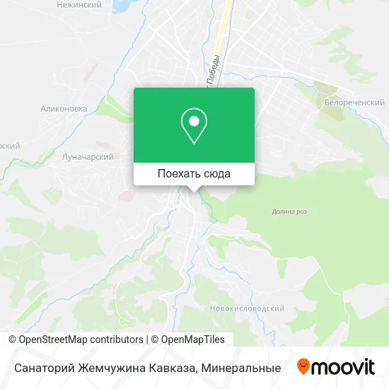 Карта Санаторий Жемчужина Кавказа