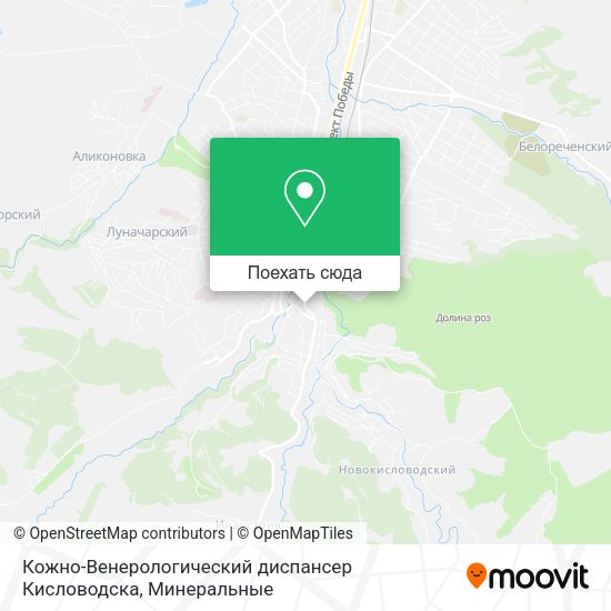 Карта Кожно-Венерологический диспансер Кисловодска