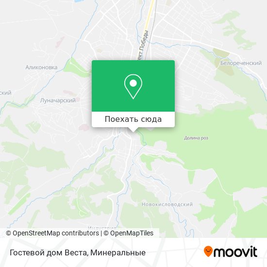 Карта Гостевой дом Веста
