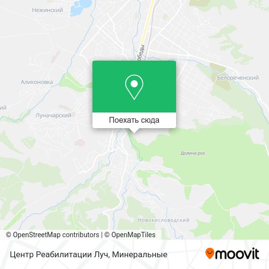 Карта Центр Реабилитации Луч