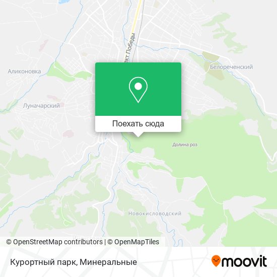 Карта Курортный парк