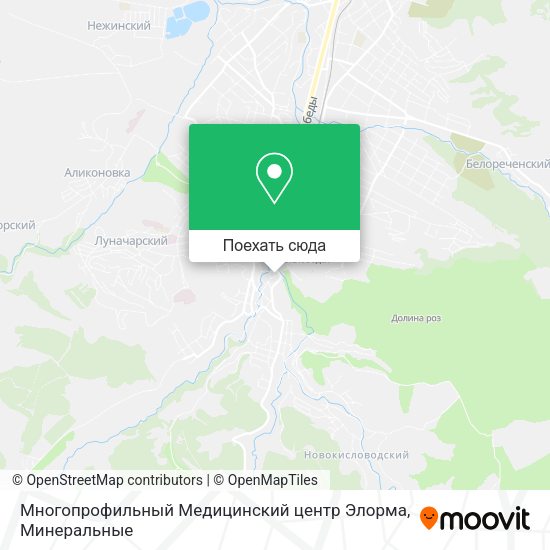 Карта Многопрофильный Медицинский центр Элорма