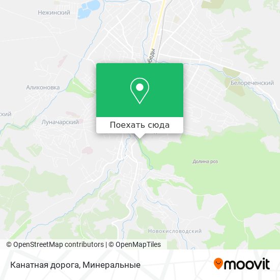 Карта Канатная дорога