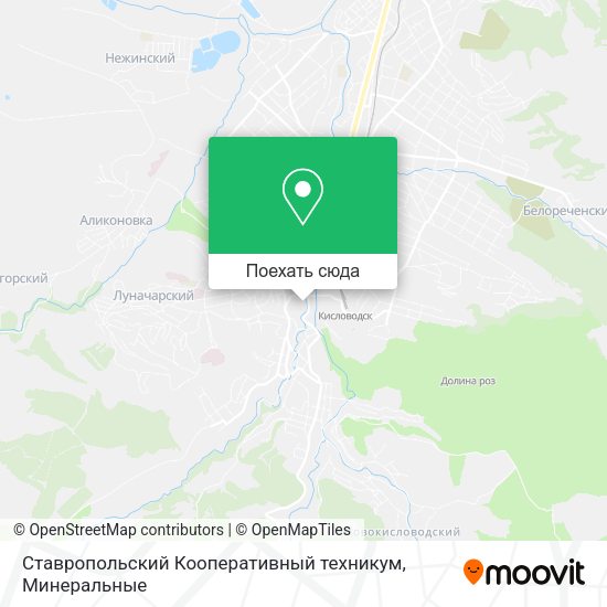Карта Ставропольский Кооперативный техникум
