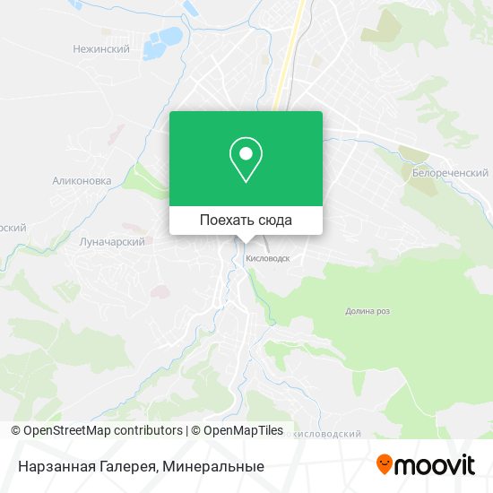Карта Нарзанная Галерея