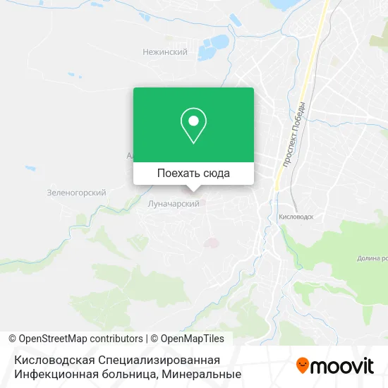 Карта Кисловодская Специализированная Инфекционная больница