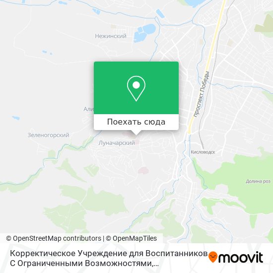 Карта Корректическое Учреждение для Воспитанников С Ограниченными Возможностями