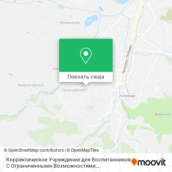 Карта Корректическое Учреждение для Воспитанников С Ограниченными Возможностями