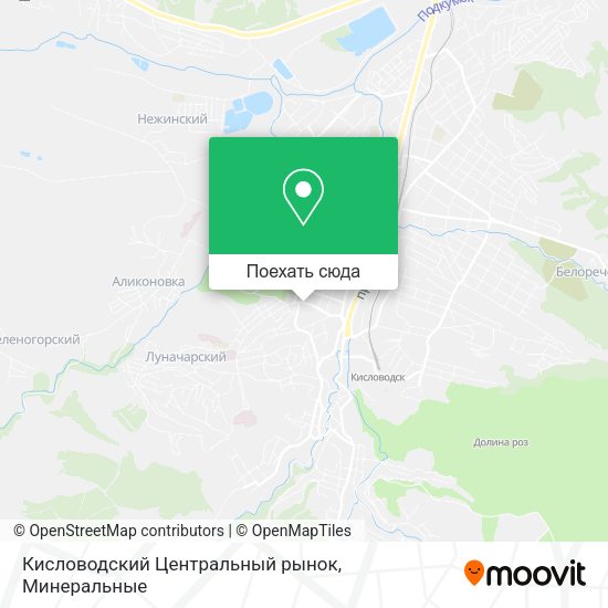 Карта Кисловодский Центральный рынок