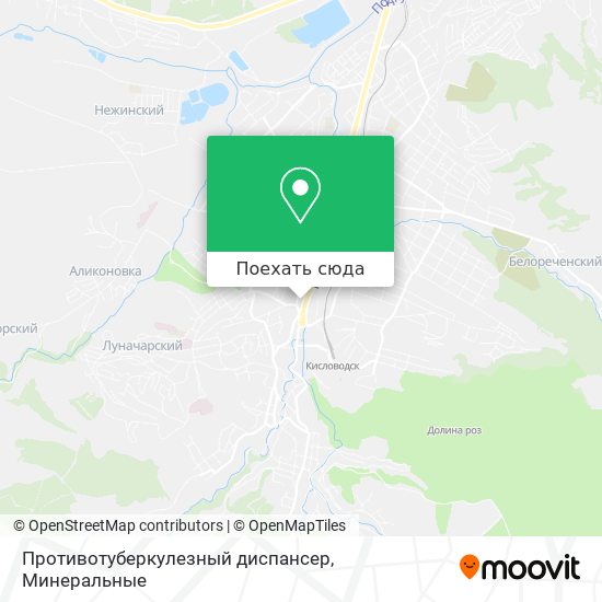 Карта Противотуберкулезный диспансер