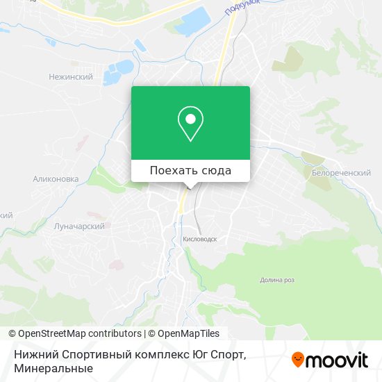 Карта Нижний Спортивный комплекс Юг Спорт