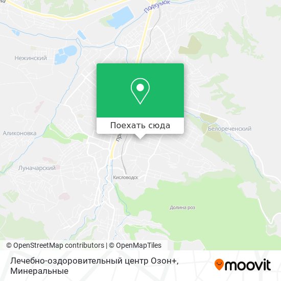 Карта Лечебно-оздоровительный центр Озон+
