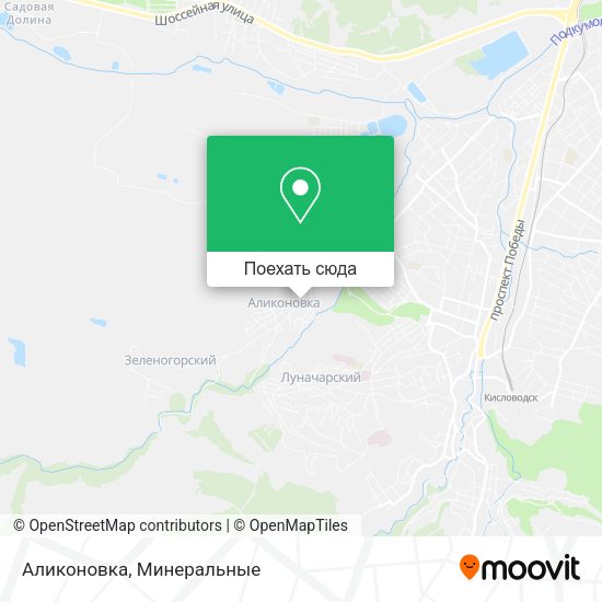 Карта Аликоновка