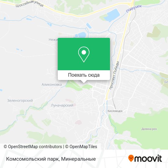 Карта Комсомольский парк