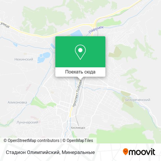 Карта Стадион Олимпийский