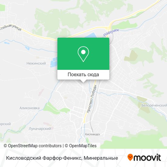 Карта Кисловодский Фарфор-Феникс