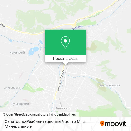 Карта Санаторно-Реабилитационный центр Мчс