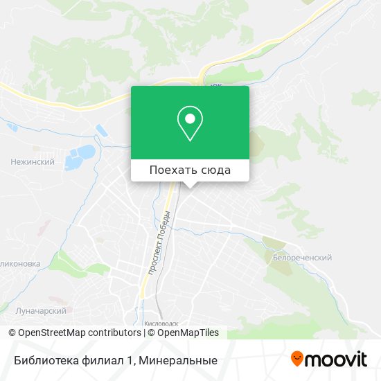Карта Библиотека филиал 1