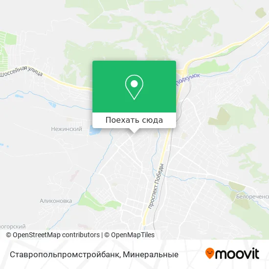 Карта Ставропольпромстройбанк