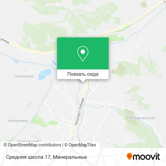 Карта Средняя школа 17
