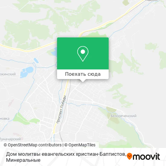 Карта Дом молитвы евангельских христиан-Баптистов