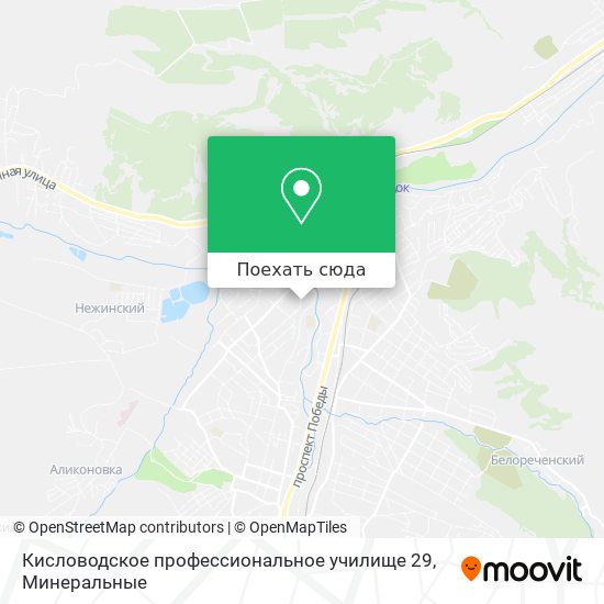 Карта Кисловодское профессиональное училище 29